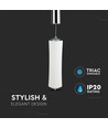 18W Designer Pendelleuchte, dimmbar - 1200lm, Warmweiß, Weiß, 3000K