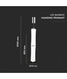 32W LED Designer Double Long Pendelleuchte, dimmbar - 3000K, weiß, 2100lm, Triac dimmbar