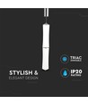 32W LED Designer Double Long Pendelleuchte, dimmbar - 3000K, weiß, 2100lm, Triac dimmbar
