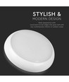 10W LED Deckenleuchte mit Notlicht - IP65, Samsung LED chip, 3 Stunden Akkulaufzeit, Ø32cm, Bulkhead