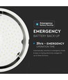 10W LED Deckenleuchte mit Notlicht - IP65, Samsung LED chip, 3 Stunden Akkulaufzeit, Ø32cm, Bulkhead