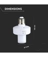 E27 Wi-Fi Smart Fassung - Max 20W, kompatibel mit Alexa und Google Home, weiß
