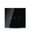 WiFi 3-Wege Touch-Schalter, schwarz - 2200W, kompatibel mit Google Home und Alexa, 3 Gang 1 Way
