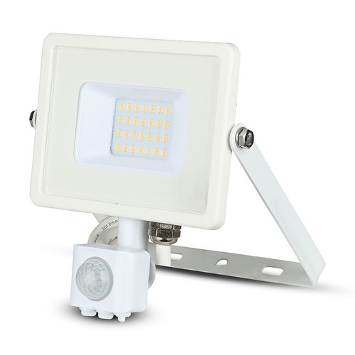 20W LED Fluter mit Sensor - Samsung LED chip, weiß, IP65, warmweiß