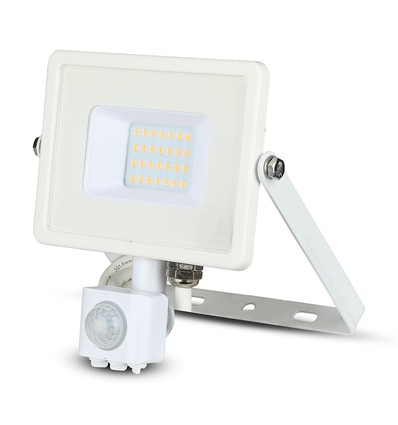 20W LED Fluter mit Sensor - Samsung LED chip, weiß, IP65, warmweiß