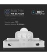 20W LED Fluter mit Sensor - Samsung LED chip, weiß, IP65, warmweiß