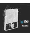 50W LED Fluter mit Sensor - IP65, 4000lm, warmweiß, PIR Bewegungsmelder, weißer Rand