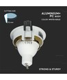 GU10 Einbaustrahler - Rund, weiß/gold, Aluminium, IP20, Ausschnitt: Ø7,2 cm, Maße: Ø7,9 cm, ohne Leuchtmittel