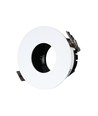 GU10 Einbaustrahler - Rund, Weiß/Schwarz, Aluminium, Loch: Ø7,5 cm, Maße: Ø8 cm