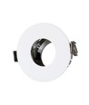 GU10 Einbaustrahler - Weiß/Chrom, Aluminium, Loch: Ø7,5 cm, Maße: Ø8 cm