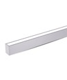 120cm 60W Samsung LED Lichtband, Up/Down - 6000lm, dimmbar, Silber, inkl. Seilaufhängung