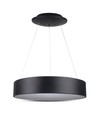 20W LED Pendelleuchte, Ø45cm, schwarz - Dimmbar, 3000K, 120cm Seil, warmweiß