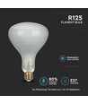 E27 8W dimmbare LED Kohlefadenlampe - R125