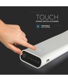 6,5W flexible LED Tischleuchte, wiederaufladbar - 12V, weiß, dimmbar, 3-in-1 CCT, Touch-Steuerung