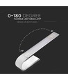 6,5W flexible LED Tischleuchte, wiederaufladbar - 12V, weiß, dimmbar, 3-in-1 CCT, Touch-Steuerung