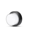 12W runde LED Wandleuchte - IP65, schwarz, 3000K, inkl. Leuchtmittel