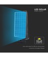15W LED Solar Straßenleuchte - 1600lm, IP65, schwarz, Bewegungsmelder, 7.4V Lithium-Batterie