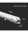 150cm 22W wasserdichte LED Wannenleuchte - IP65, 6400K, inkl. LED Röhre