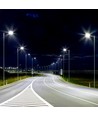120W LED Straßenleuchte - 130lm/W, IP65, Samsung LED Chip, Inventronics Driver, grau