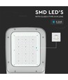 120W LED Straßenleuchte - 130lm/W, IP65, Samsung LED Chip, Inventronics Driver, grau