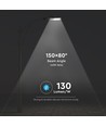 120W LED Straßenleuchte - 130lm/W, IP65, Samsung LED Chip, Inventronics Driver, grau