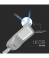 120W LED Straßenleuchte - 130lm/W, IP65, Samsung LED Chip, Inventronics Driver, grau