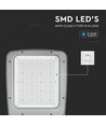 200W LED Straßenleuchte, 130lm/W - Samsung LED Chip, IP65, 4000K, Inventronics Driver, IK08, graues Gehäuse