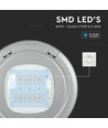 100W LED Seilleuchte für Straßenbeleuchtung - 130lm/W, Samsung LED Chip, IP65, 4000K, grau, IK08