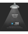 100W LED Seilleuchte für Straßenbeleuchtung - 130lm/W, Samsung LED Chip, IP65, 4000K, grau, IK08