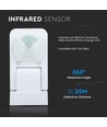 V-Tac IP65 Infrarot-Bewegungsmelder, weiß - 360 Grad, 20m Reichweite, max. 1000W LED, Außen/Innen