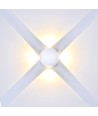 4W runde LED Wandleuchte - IP65, 110lm/W, weiß, Außenbereich, inkl. Leuchtmittel