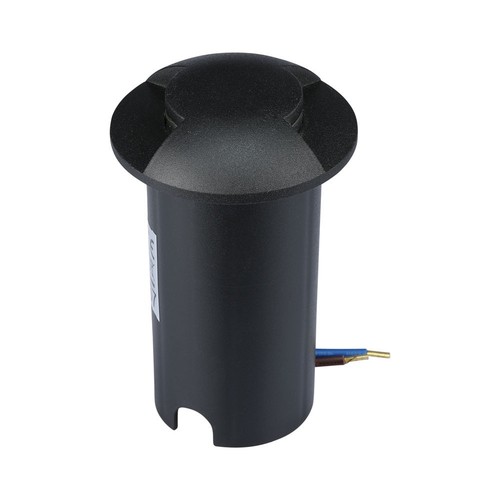 1W LED Bodeneinbaustrahler Licht (12V) 6500K-Schwarz, IP67