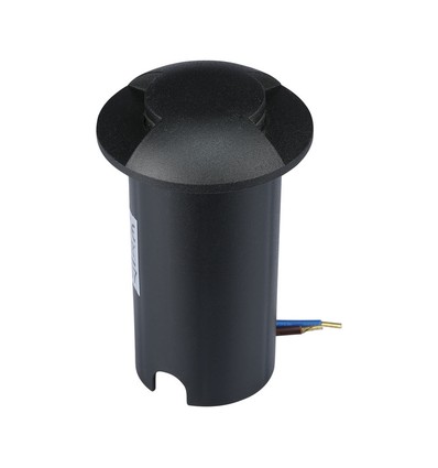 1W LED Bodeneinbaustrahler Licht (12V) 6500K-Schwarz, IP67