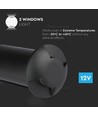 1W LED Bodeneinbaustrahler Licht (12V) 6500K-Schwarz, IP67