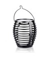 Solar-Luxus-Gartenlampe 4-in-1 - Schwarz, Flammeneffekt, 65 cm hoch