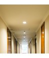 35W Ø16cm LED Hotel Downlight, RA95 - 2300lm, 0-27° einstellbarer Abstrahlwinkel, silberner Reflektor, Loch: Ø15cm