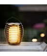Solar-Luxus-Gartenlampe 4-in-1 - Schwarz, Flammeneffekt, 65 cm hoch