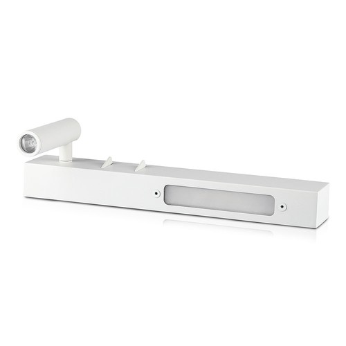 3W+3W LED Hotel Bettlampe - Weiß, 3000K, Aluminium, Wandleuchte
