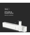 3W+3W LED Hotel Bettlampe - Weiß, 3000K, Aluminium, Wandleuchte