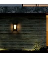 2W LED Solar Wandleuchte mit Sensor, Samsung LED Chip - IP65, 3000K, grau, 220lm, Außenbereich