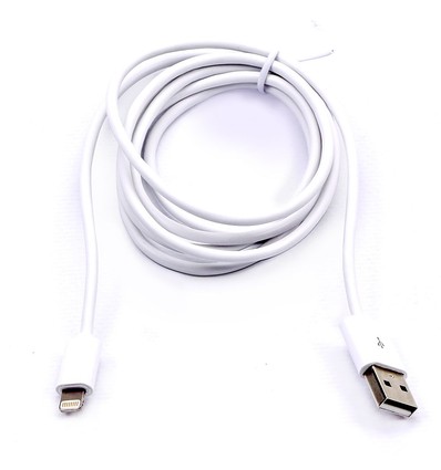 1,5m MFI Lightning zu USB Kabel, 2.4A - Weiß, Apple zertifiziert, flexibel und langlebig