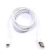 1,5m MFI Lightning zu USB Kabel, 2.4A - Weiß, Apple zertifiziert, flexibel und langlebig