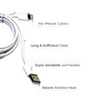 1,5m MFI Lightning zu USB Kabel, 2.4A - Weiß, Apple zertifiziert, flexibel und langlebig