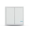 2-Kanal Funk-Wandschalter, 1-Wege - IP54, weiß, 86x86mm, batteriebetrieben, Reichweite bis zu 600m