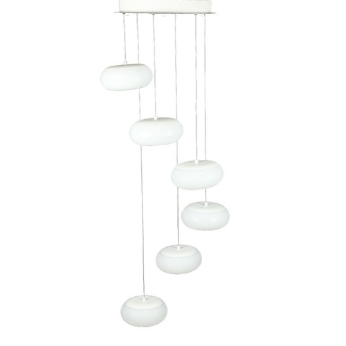 76W Designer Pendelleuchte, dimmbar - 6500lm, 3000K, TRIAC Phasendimmung, 120 Grad, schwarzes Finish