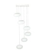 76W Designer Pendelleuchte, dimmbar - 6500lm, 3000K, TRIAC Phasendimmung, 120 Grad, schwarzes Finish