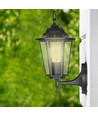 E27 Wandleuchte - IP44 Außenbereich, schwarz, ohne Leuchtmittel