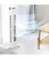 55W LED Turmventilator, 36" - Weiß, 3 Geschwindigkeiten, Fernbedienung, Timer, Oszillation, Temperaturanzeige