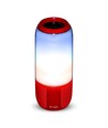 6W tragbarer Bluetooth Lautsprecher mit LED Licht - Rot, 1800mAh Akku, USB/TF/AUX, 5V DC
