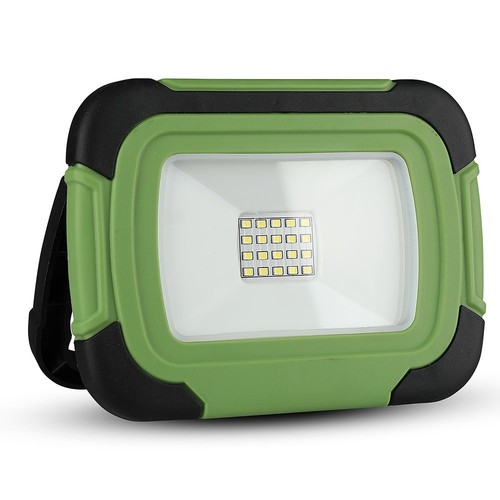 10W wiederaufladbarer LED Fluter - Samsung LED Chip, IP44, SOS-Flash, USB-Ausgang, grün/schwarz